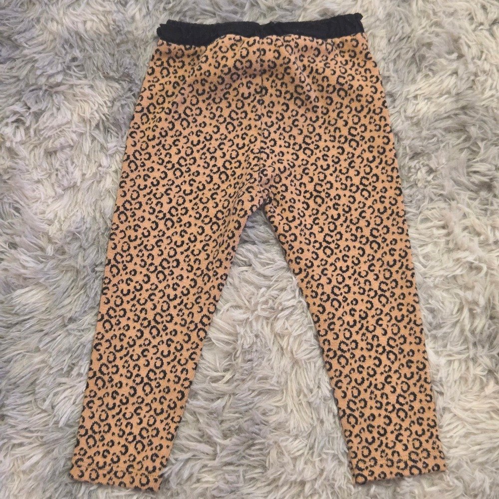 Zara Baby Girls Leopard Print‎ Top and Leggings Set 18-24 Months  100% Cotton - Picture 5 of 7